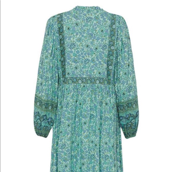 Spell Sundown Boho Dress Turquoise - Picture 3 of 9